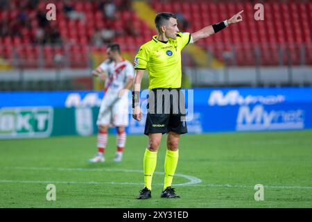 The Referee of the match, Valerio Crezzini of Siena delegation during the Italian Serie B soccer championship football match between Mantova 1911 and Stock Photo