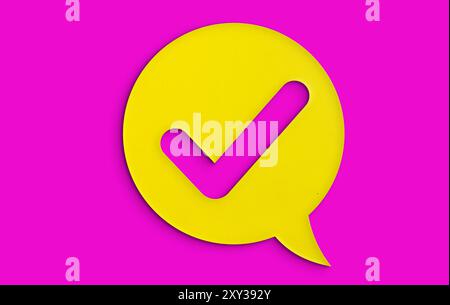 Check list. Vector label illustration Stock Photo - Alamy
