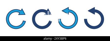 Refresh icon vector. Reload icon vector. Update icon. Stock Vector