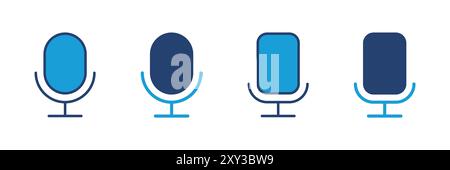 microphone icon vector. karaoke icon vector Stock Vector