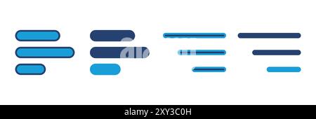 Menu Icon vector. web menu icon. hamburger menu symbol Stock Vector