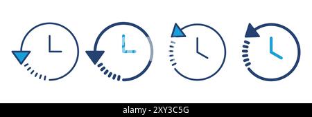 History icon vector. recent event history Stock Vector