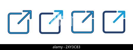 External link icon vector. link icon vector. hyperlink symbol Stock Vector