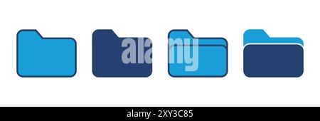 Folder icon vector. folder vector icon Stock Vector