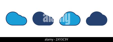 cloud icon vector. cloud vector icon Stock Vector