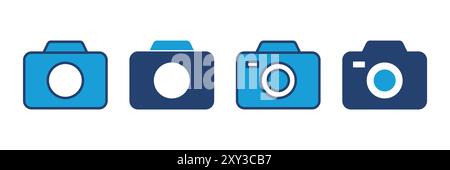 Camera icon vector. photo camera icon. camera photography icon. Stock Vector