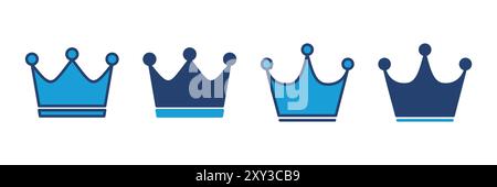 Crown icon vector. crown vector icon Stock Vector