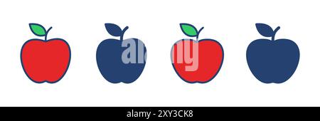 Apple icon vector. Apple vector icon. apple symbols for your web design. Stock Vector