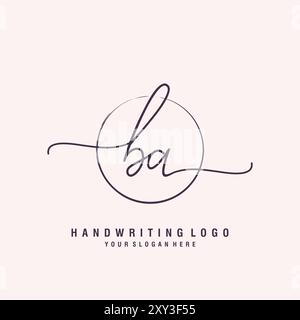 BA Creative Modern Letter Logo Design. BA Icon Letters Logo Vector ...