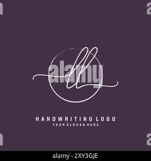 LL Letter logo minimal modern Stock Vector