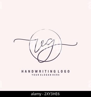 VG Letter logo minimal modern Stock Vector