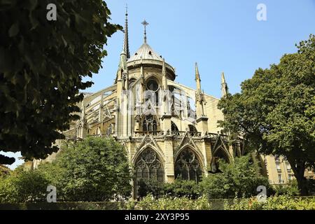 Notre-Dame de Paris Cathedral Stock Photo