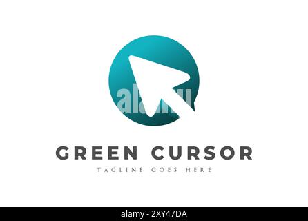 Circle Circular Round Arrow Pointer Cursor Click Logo Design Vector Stock Vector