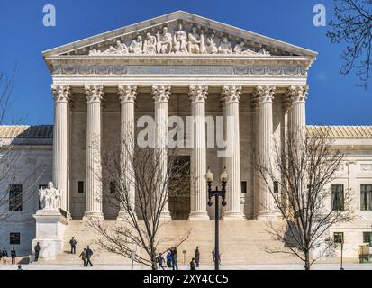 The Supreme Court in Washington D.C Stock Photo