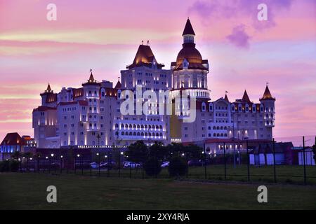 Sochi, Russia, May 29. 2018. A hotel Bogatyr in Imereti bay in Adler, Europe Stock Photo