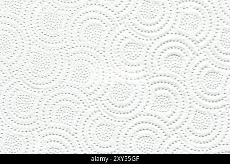 Paper white patterned napkin texture used for kitchen cleaning, paper napkin texture Stock Photo