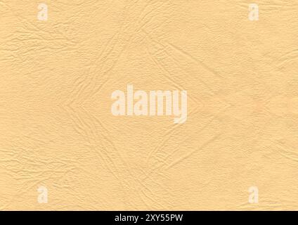 Suitable for background, leather texture surface kraft beige paper close-up, can be used for web templates and artworks Stock Photo