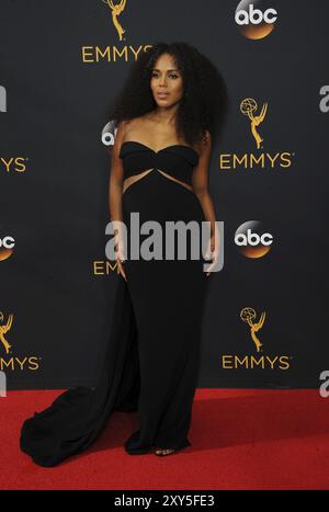 Kerry Washington at the 68th Annual Primetime Emmy Awards held at the Microsoft Theater in Los Angeles, USA on September 18, 2016 Stock Photo