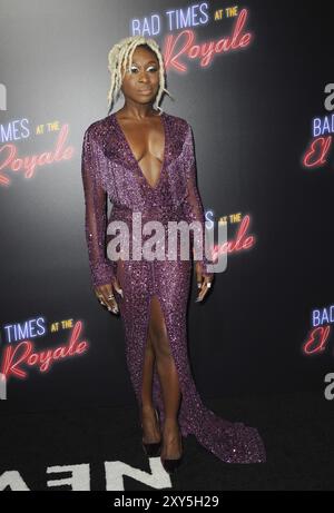 Cynthia Erivo at the Los Angeles premiere of 'Bad Times At The El Royale' held at the TCL Chinese Theatre in Hollywood, USA on September 22, 2018 Stock Photo