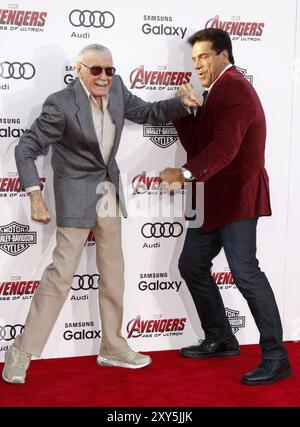 Stan Lee and Lou Ferrigno at the World premiere of Marvel's 'Avengers ...