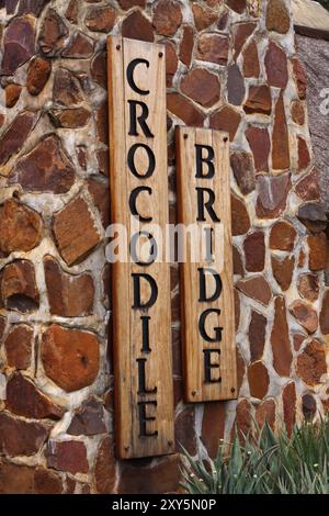 Crocodile Bridge, staatliches Camp im Kruger Nationalpark Suedafrika Stock Photo