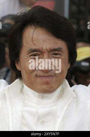 Jackie Chan at the Los Angeles premiere of Rush Hour 3 held at the Mann's Chinese Theater in Hollywood, USA on July 30, 2007 Stock Photo