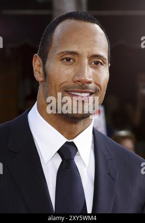 Dwayne Johnson at the Los Angeles premiere of 'Get Smart' held at the Mann Village Theatre in Westwood on June 16, 2008. Credit: Lumeimages.com Stock Photo