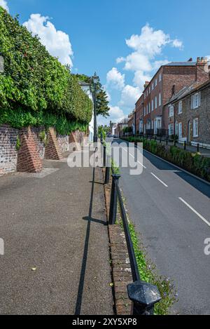 Part of Maltravers Street, Arundel, West Sussex, southern England. Stock Photo