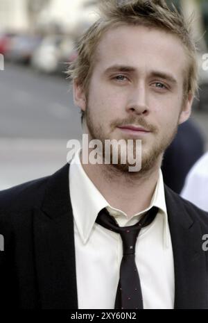 WESTWOOD, CA, JUNE 21, 2004: Ryan Gosling at the Los Angeles premiere of 'The Notebook' held at the Mann Village Theatre in Westwood, USA on June 21, Stock Photo