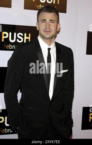 Chris Evans at the Los Angeles premiere of 'Push' held at the Mann Village Theater in Westwood on January 29, 2009. Credit: Lumeimages.com Stock Photo