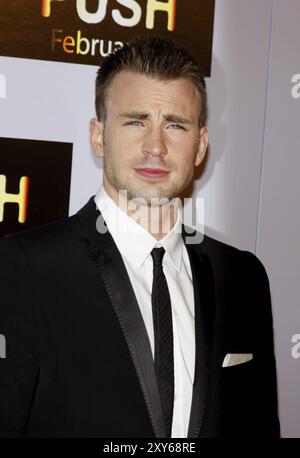 Chris Evans at the Los Angeles premiere of 'Push' held at the Mann Village Theater in Westwood on January 29, 2009. Credit: Lumeimages.com Stock Photo