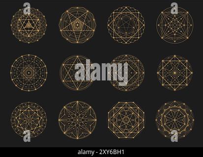 Mystic symbols and occult wisdom signs vector Stock Vector Image & Art ...