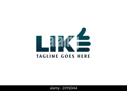 Like Type Word Text Font Typography Symbol Logo Design Vector Stock Vector