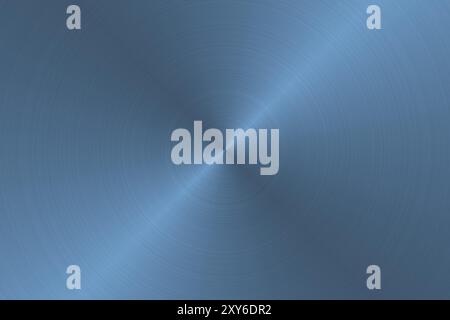 Blue metal texture with radial gradient as background Stock Photo