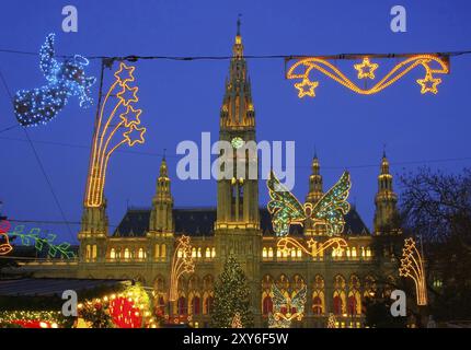 Vienna Christmas market, Vienna christmas market 01 Stock Photo