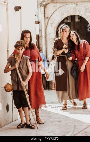 GUARDIA SANFRAMONDI, ITALY - AUGUST 25, 2024 - The Seven-Year Rites of Guardia Sanframondi (Benevento). Stock Photo