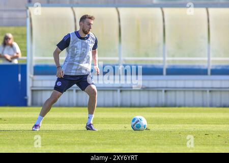 Gelsenkirchen, Deutschland. 28th Aug, 2024. 28.08.2024, Fussball, Saison 2024/2025, 2. Bundesliga, Training FC Schalke 04, Tobias Mohr (FC Schalke 04) Foto: Tim Rehbein/RHR-FOTO/dpa/Alamy Live News Stock Photo