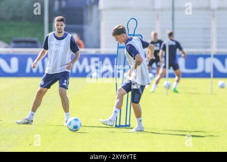 Gelsenkirchen, Deutschland. 28th Aug, 2024. 28.08.2024, Fussball, Saison 2024/2025, 2. Bundesliga, Training FC Schalke 04, Max Grüger (FC Schalke 04) Foto: Tim Rehbein/RHR-FOTO/dpa/Alamy Live News Stock Photo