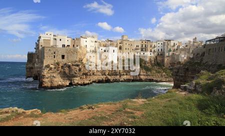 Polignano a Mare coastal town in Italy Stock Photo