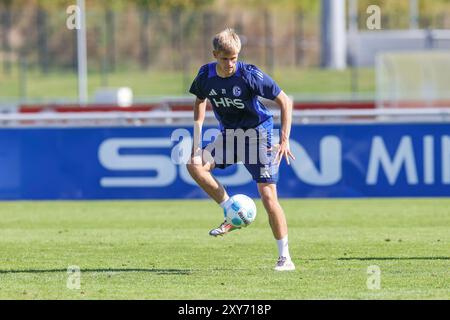 Gelsenkirchen, Deutschland. 28th Aug, 2024. 28.08.2024, Fussball, Saison 2024/2025, 2. Bundesliga, Training FC Schalke 04, Martin Wasinski (FC Schalke 04) Foto: Tim Rehbein/RHR-FOTO/dpa/Alamy Live News Stock Photo