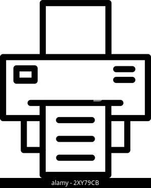 Printer Vector Icon Design Illustration Stock Vector