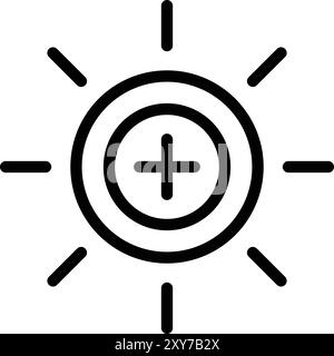 Brightness Vector Icon Design Illustration Stock Vector
