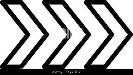 Fast Forward Vector Icon Design Illustration Stock Vector