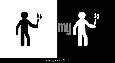 Boy smoking cigarette and lung cancer illustration Stock Vector Image ...