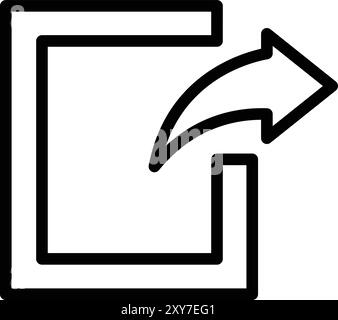 Export Vector Icon Design Illustration Stock Vector