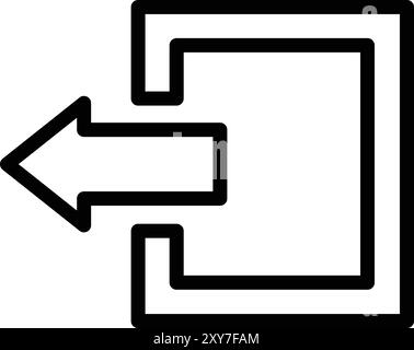 Log out Vector Icon Design Illustration Stock Vector