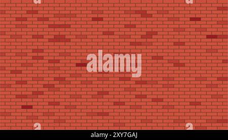 Bricks Wall Design Background, orange Red brick wall, Brick Wall design, Red brick wall texture Stock Vector