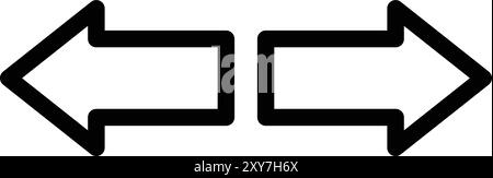 Left right Vector Icon Design Illustration Stock Vector