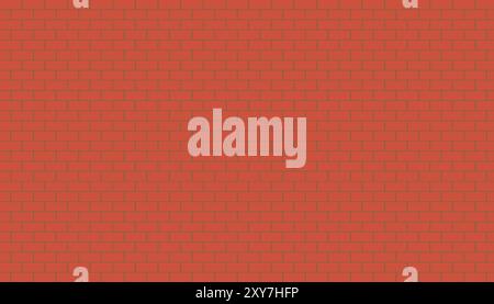 Bricks Wall Design Background, orange Red brick wall, Brick Wall design, Red brick wall texture Stock Vector