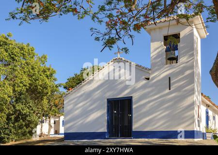 Bones chapel built in the 18th century on the beach of the Bones in Buzios, Rio de Janeiro Stock Photo